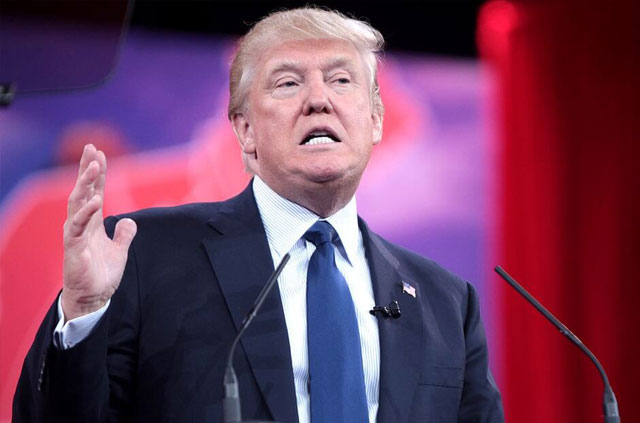 Donald Trump speaking.
