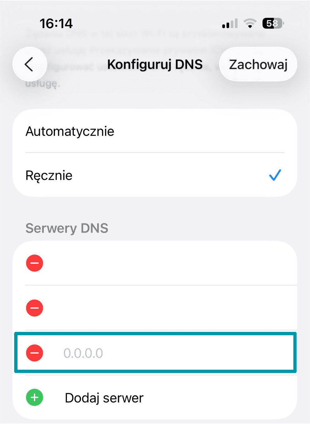 Click Add Server Pl