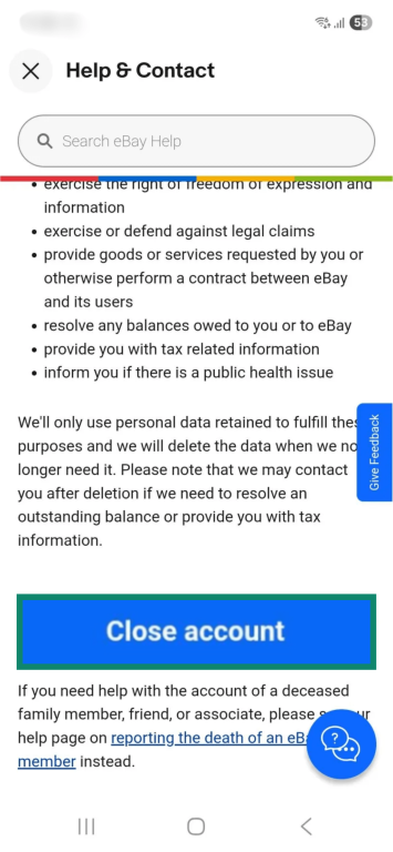 Delete Ebay Account 11