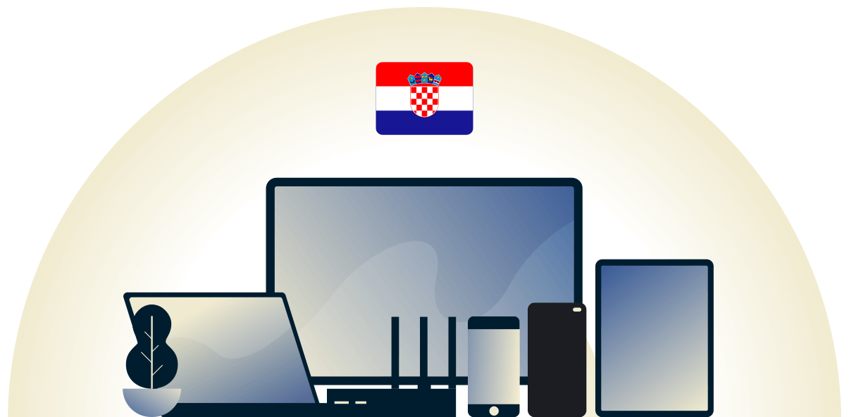 Kroatien-VPN schützt eine Vielzahl von Geräten.