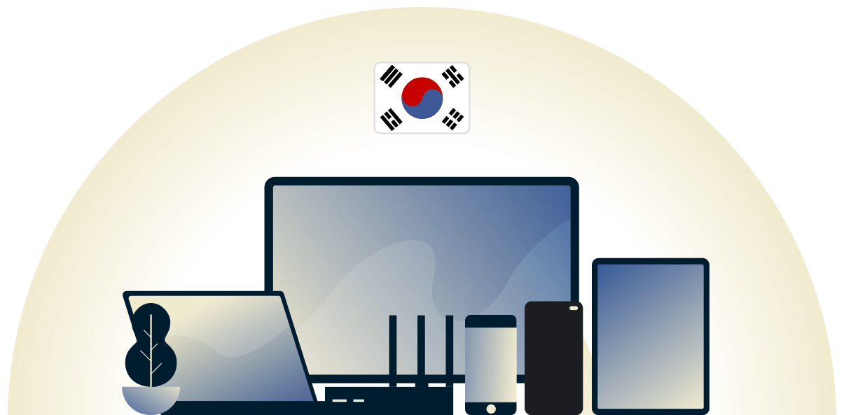 VPN för Sydkorea skyddar en mängd olika enheter.